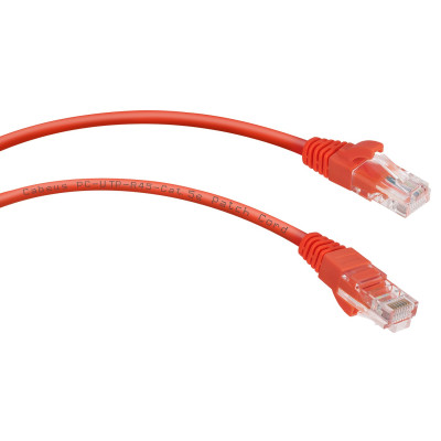 Патч-корд Rj-45 Cabeus PC-UTP-RJ45-Cat.5e-3m-RD кат.5е 3 метра красный