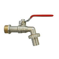 Шаровой кран Ридан BVR-CR с наружной резьбой и насадкой под шланг Ду25