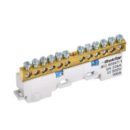 Шина IEK TEKFOR N "ноль" изол. на унив. держ. 6х9-12-С