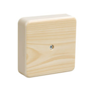 Коробка распаячная КМ41216-04 для открытой проводки 75х75х28мм сосна (6 клемм 6мм2) IEK UKO10-075-075-028-K34