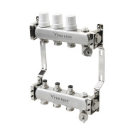 Блок коллекторный Pro Aqua с регулировочными клапанами 2 выхода, 180 мм, 1 x 3/4