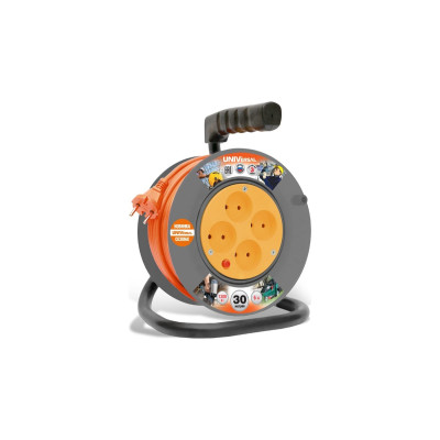 Удлинитель на катушке 4х30м без заземл. 6А IP20 У6-014 термо ПВС 2х0.75 UNIVersal 9632059