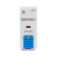 Реле DKC миниатюрное промышленное 2CO ком. ток 8А AgSnO2 напряжение 24V DC опция: тест-кнопка+светодиод+защитный диод