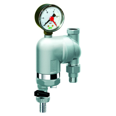 Фильтр FAR 300 мкм с манометром Max: 95 °C 25 бар поворотное соединение 3/4" ВР-НР