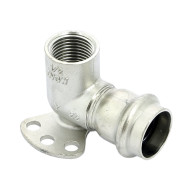 Viega Водорозетка Sanpress Inox, с SC-Contur, нержавеющая сталь, 22 х 1/2" 437268