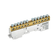 Шина IEK TEKFOR N "ноль" неизол. на унив. держ. 6х9-10-С