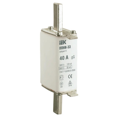IEK DPP20-040 Вставка плавкая ППНИ-33 40А габарит 0