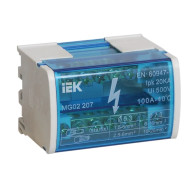 Шина нулевая на DIN рейку IEK 2/7