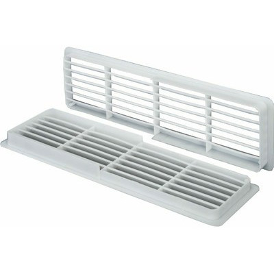 Решетка вентиляционная дверная белая SANTREK AIR П 4513 ДП (450х130)