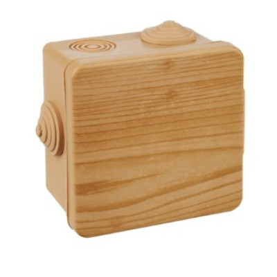 Коробка IEK КМ расп. 80х80х50мм о/к IP54 7 вв. сосна