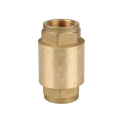 Клапан обратный пружинный Itap Europa 100 Ду15 латунь муфтовый