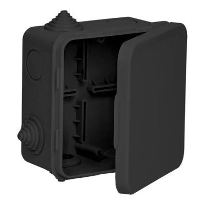Коробка IEK КМ41256 расп.100х100х50мм о/к IP54 8 вв. черная