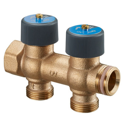 Гребёнка, 3/4", Multidis R 3 Oventrop выход-3/4", бронза, с самоуплотнением, без мёртвых зон в корпусе, крепеж арт 4200571