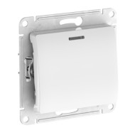 1-клавишный ПЕРЕКЛЮЧАТЕЛЬ Systeme Electric GLOSSA с подсветкой , сх.6а, 10АХ, быстрозажимные клеммы, БЕЛЫЙ