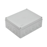 Коробка распаячная КМ41272 для открытой проводки 240х195х90 мм IP55 (RAL7035, кабельные вводы 5 шт) IEK UKO10-240-195-090-K41-55