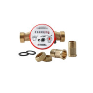 Счётчик учёта горячей воды ENBRA EV-AM1 L130 D20 B, со сгонами