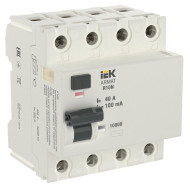 Выключатель дифференциального тока IEK ARMAT R10N 4P 40А 100мА тип AC