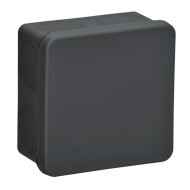 Коробка распаячная двухкомпонентная КМ42435 для открытой проводки безгалогенная (HF) 80х80х40мм IP67 8 вводов черная UKO21-080-080-040-K02-66 IEK