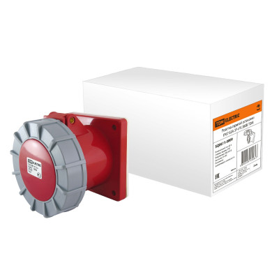 Розетка скрытой установки TDM ELECTRIC IP67 63А 3Р+РЕ 380В
