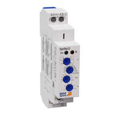 Реле контроля фаз КЭАЗ OptiRel D PHS-1-1M-02-PN-1 повышенного и пониженного 1Ф 1СО
