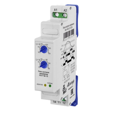 Реле контроля однофазного напряжения Меандр РКН-1М-15 УХЛ4