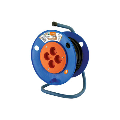 Удлинитель на катушке TDM ELECTRIC ПВС силовой народный 4 гнезда 3500 Вт 50м