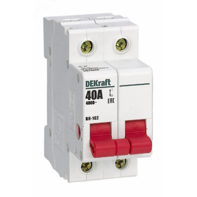 Выключатель нагрузки Dekraft 2п ВН-102 40А