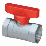 Шаровой кран FAR хромир. 3/4' ВР-ВР бабочка красный