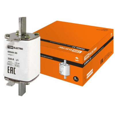 Плавкая вставка предохранителя TDM ППНН-35 габ.1, 250А