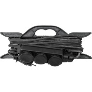 Удлинитель-шнур TDM ELECTRIC силовой на рамке, каучук, КГ, IP44, 3 гнезда с/з, 4000 Вт, 20 м Народный