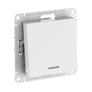 1-клавишный ПЕРЕКЛЮЧАТЕЛЬ Systeme Electric ATLASDESIGN с подсветкой, сх.6а, 10АХ, быстрозажимные клеммы, БЕЛЫЙ