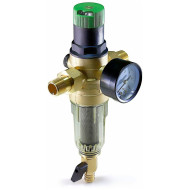 Фильтр промывной TIM 1/2" с редуктором и манометром