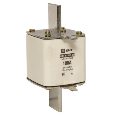 Вставка плавкая EKF PROxima ППН-39 630/100А габарит 3