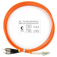 Оптический патч-корд LC-FC Cabeus FOP-62-LC-FC-1 62,5/125 (ОМ1) 1.5 метра
