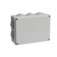 Коробка распаячная IEK КМ41241 для открытой проводки 150х110х70 мм IP44 (RAL7035, 10 гермовводов)