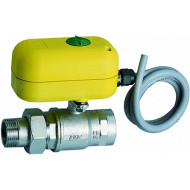 Шаровой кран FAR 2-х ход. зон. с серв. 220 В 1 1/4" НР-ВР