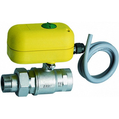 Шаровой кран FAR 2-х ход. зон. с серв. 220 В 1 1/4" НР-ВР