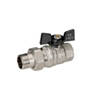 BUGATTI Oregon 322 Кран шаровой 1 1/4 НВ, с разъемным соединением, алюминиевая бабочка, шт.