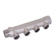Коллектор 1"ПМ х 4П1/2" ник. HLV Technology