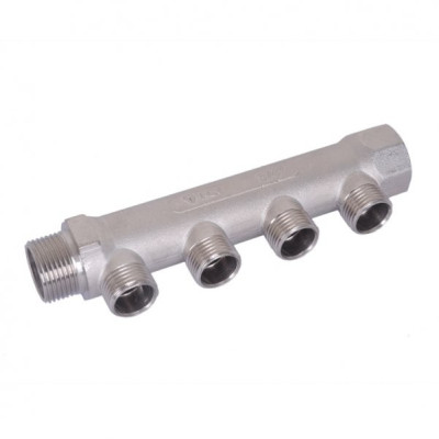 Коллектор 1"ПМ х 4П1/2" ник. HLV Technology