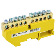 Шина PE земля на DIN-изоляторах ШНИ-8х12-10-Д-Ж IEK