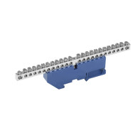 Шина IEK N ШНИ-6х9-24-Д-С "ноль" на DIN-изоляторе с никелевым покрытием