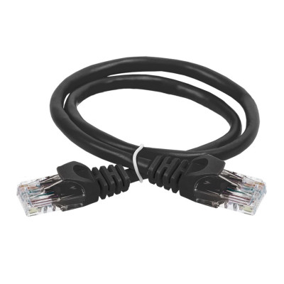 Коммутационный шнур ITK кат. 6 UTP PVC 1м черный