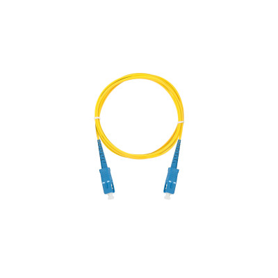 Шнур NIKOMAX волоконно-оптический, соединительный, одномодовый 9/125мкм, стандарта OS2, SC/UPC-SC/UPC, одинарный, полимерный материал нг(A)-HF, 2мм, желтый, 5м
