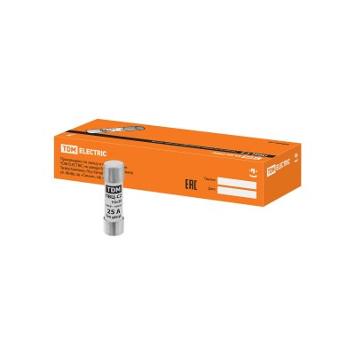 Плавкая вставка TDM ПВЦ-С2 10х38 25А