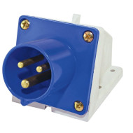 Вилка TDM 513 стационарная 2Р+РЕ 16А 220В IP44