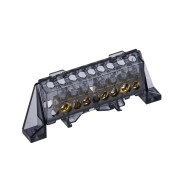 Шина IEK TEKFOR N "ноль" в комбинированном DIN-изоляторе "Стойка" 8х12-(3+4)-Ч