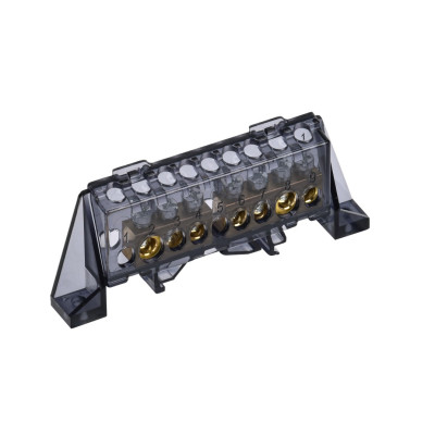 Шина IEK TEKFOR N "ноль" в комбинированном DIN-изоляторе "Стойка" 8х12-(3+4)-Ч