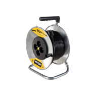 Удлинитель силовой на металлической катушке Inforce К4-Е-30 ПВС 3x1.5 30м 16А 4 розетки