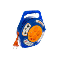 Удлинитель 4х20м без заземл. 6А IP20 У6-015 термо ПВС 2х0.75 в закрытом корпусе защ. шторки UNIVersal 9633902